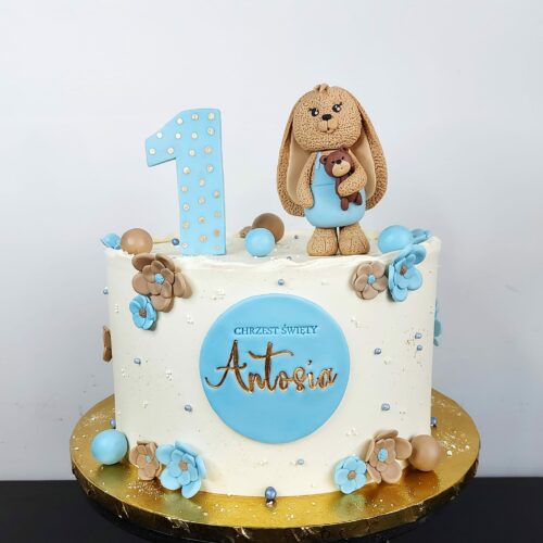 Tort na Chrzest Święty dla dziewczynki