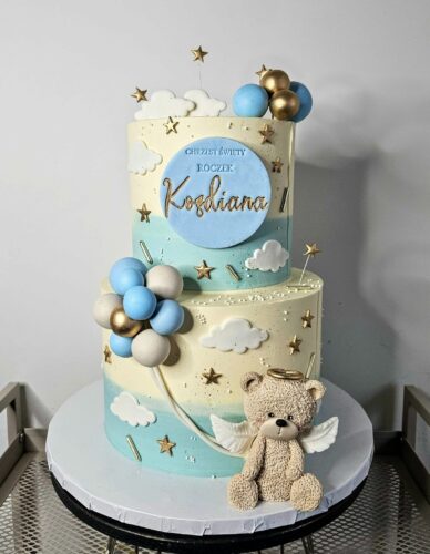 Tort na Roczek I Chrzest święty 🩵