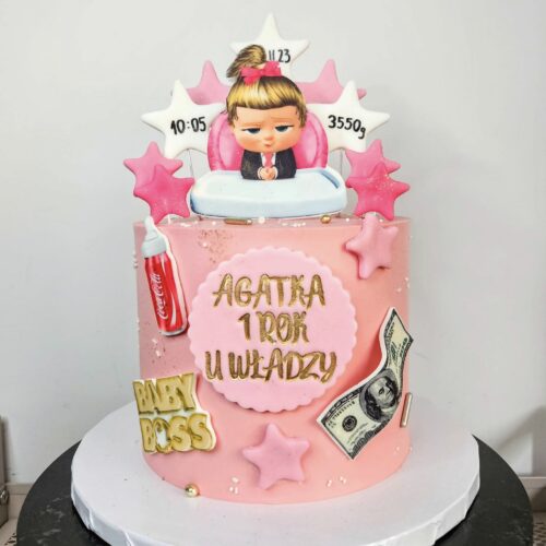 Tort 1 rok u władzy! Wersja dla dziewczynki